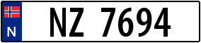 Trailer License Plate